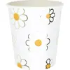 PARTYPRO - 8 kartonnen margriet bekers 200 ml