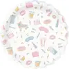 PARTYPRO - 8 feestelijke papieren borden 23 cm met iriserende motieven...