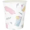 PARTYPRO - 8 Pyjama Party Bekers 200 ml met girly motieven