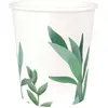 PARTYPRO - 8 kartonnen bekers eucalyptusbladeren 200 ml voor bruiloft