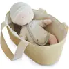 Doudou et Compagnie Poupon De Doudou Rose Avec Couffin