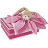 Coffret doudou lapin collector rose (28 cm)