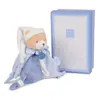 Doudou attache sucette Ours Petit Chou Doudou et Compagnie Bleu 17 cm