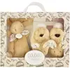 Coffret Chaussons et Doudou Beige Lapin Doudou
