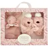 Coffret Chaussons et Doudou Rose Lapin Doudou