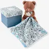 Doudou plat pantin Ours Boh'aime (12 cm)