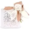 Doudou et Compagnie Doudou Plat Pétales Ours Rose 25 Cm