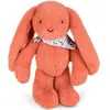 Doudou et Compagnie Peluche Lapin Fleurette terracotta 35 cm