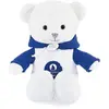 Peluche Doudou et Compagnie Ours Paris 2024 Blanc sweat à capuche bleu