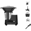 Moulinex - Robot Cuiseur  Cuiseur Clickchef Noir + Cuiseur Vapeur