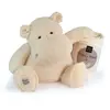 Histoire d'Ours Peluche L'Hippo + plaid écru