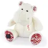 Peluche Histoire d'Ours Hippo - blanc noel - 35/44 cm
