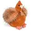 Histoire d'Ours Peluche poule orange Les Poulettes Champêtres Chics (20 cm)
