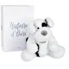 Peluche chien assis - HISTOIRE D'OURS - Noopy - Blanc - 30 cm
