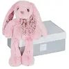 Peluche - Histoire d'Ours - Copains calins - lapin rose 25 cm