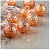 SKYLANTERN Guirlande Lumineuse Boules Marocaines Cuivre
