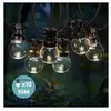 Guirlande Guinguette LED 10M Transparente - SKYLANTERN - 10 ampoules -...