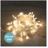 Guirlande Lumineuse Blanc Chaud 12M Câble Transparent