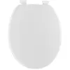 ABATTANT WC MDF 18 POUCES ATTACHES PLASTIQUES - BLANC - Tendance