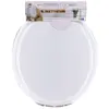 TENDANCE - Abattant WC en Bois Blanc avec kit de fixation