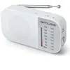 Muse M-025 RW Blanc Radio analogique Am/FM Portable avec Haut-Parleur intégré