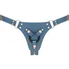 Strap-On-Me - Strap-on Harnas Generous - PU Leer - Petrol Blauw
