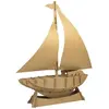Bi2L 3D Model Karton Puzzel - Zeilboot Standaard Homedeco - DIY Hobby Knutsellen - 36x45x10cm