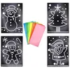 Bi2L Knutselset A4 Fromaat Karton - Kerst Thema - 4x Voorbeeldplaat / 7x Stickervellen - DIY Hobby Kind 3+