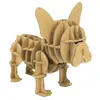 Bi2L 3D Model Karton Puzzel - Bulldog Hond - DIY Hobby Knutsellen - 12x10x8cm