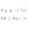 Mimi'lou Sticker frise murale Lampions Bleus
