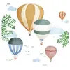 Mimi'lou Stickers géants Montgolfière aquarelle