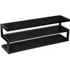 NorStone Esse 140 Noir satiné verres noirs - Meuble TV - Meubles TV