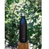 Qwetch - Gourde bouteille nomade isotherme - 1 litre - Noir mat