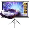 TODECO Écran de Projection sur Pied 72 Pouces, Portable Pliable, Écran pour projecteur avec trépied, 160 x 90 cm, Formats 16:9, HD 4K 3D