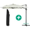 Parasol jardin déporté Alu Sun 4 - Rectangle - 3 x 4 m - Ecru + Housse...