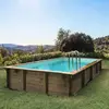 Habitat et Jardin Piscine bois en kit rectangle "Kolanta " - 10.20 x 5.20 x 1.44 m