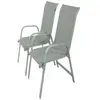 Fauteuil de jardin en Alu/Textilène "Porto" - Phoenix - Gris clair - L...