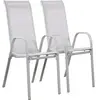 Fauteuil jardin Textilène "Cordoba" - Phoenix - Gris clair - Lot de 2
