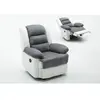 Habitat et Jardin Fauteuil relax "Buckingham" - Blanc / Gris clair