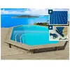 Piscine bois " Miami " - 4.86 x 3.36 x 1.20 m + Bâche à bulles 180 µ +...