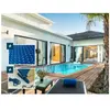Piscine bois rectangle " Aruba "- 5.00 x 3.00 x 1.24 m + Bâche à bulle...