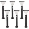 ARUM LIGHTING Lot de 6 Bornes Solaires benidorm puissante avec détecteur 3 modes - H50cm
