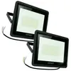 Lot de 2 Projecteur LED ATRIA 100W NOIR Eq 800W IP66 extérieur Tempéra...