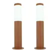 ARUM LIGHTING Lot de 2 Bornes extérieures Brun antique valente hauteur 45cm