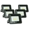 Lot de 5 projecteurs LED 10W IP65 extérieur Température de Couleur: Bl...