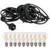 Eclairage Design - Guirlande Guinguette stalactite 10 Ampoules led Fil...