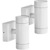 Arum Lighting - Lot de 2 Appliques venice blanches extérieure double faisceau GU10 IP54