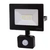 Arum Lighting - Projecteur led 20W Eq 150 w Noir détecteur de mouvemen...