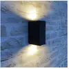 ARUM LIGHTING Applique manathan Noire extérieure Rectangulaire double faisceau GU10 IP54