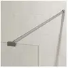 AURLANE Barre de fixation recoupable pour douche a l'italienne - Barre droite 100 cm fixation murale